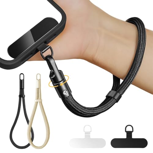 ZORBES® 2 Pack Phone Lanyards for Phone Case, Fashion Nylon Woven Phone Case Wristlets with 2 Self-Adhesive Inserts Phone Sling, Adjustable Sliding Cord Lock, 360 °Swivel Anti-Lost Phone Wristlets ZORBES® 2 Pack Phone Lanyards for Phone Case, Fashion Nylon Woven Phone Case Wristlets with 2 Self-Adhesive Inserts Phone Sling, Adjustable Sliding Cord Lock, 360 °Swivel Anti-Lost Phone Wristlets